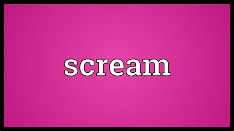 scream meaning in tamil|screaming meaning.